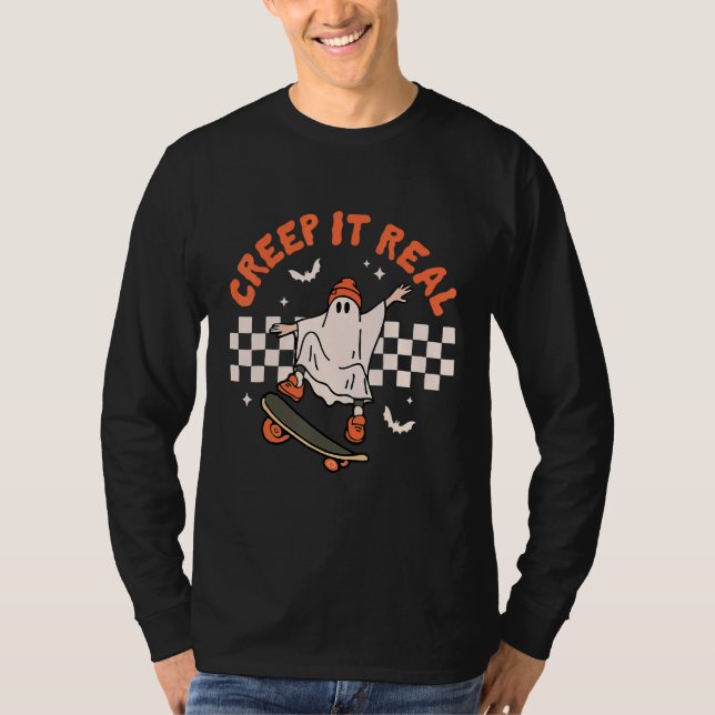 Creep it real Halloween Trick oder Treat Niedlich  T-Shirt (Vorderseite)