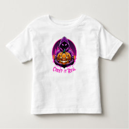 Creep it Real, Horror Halloween Illustration Kleinkind T-shirt