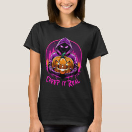 Creep it Real, Horror Halloween Illustration T-Shirt