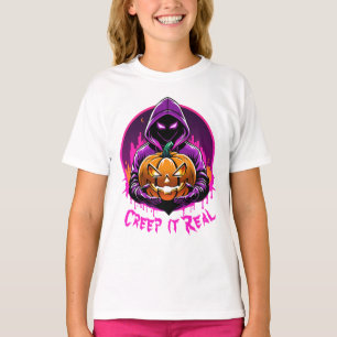 Creep it Real, Horror Halloween Illustration T-Shirt