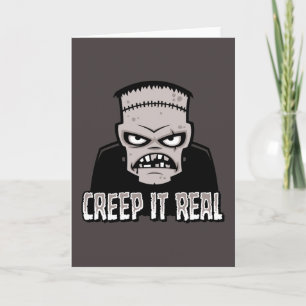 Creep It Real Klassisches Horror Frankenstein Desi Karte
