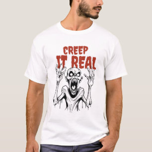 CREEP IT REAL: Retro Horror ästhetisches Halloween T-Shirt