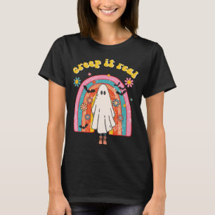 Creep It Real Retro Rainbow Halloween T-Shirt