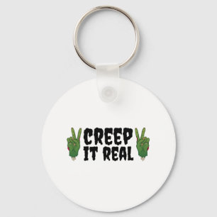 Creep It Real Zombie Hand Halloween Zombie Schlüsselanhänger