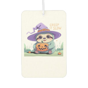 Creep It Slow � Süßes Faultier Halloween-Shirt Lu Autolufterfrischer