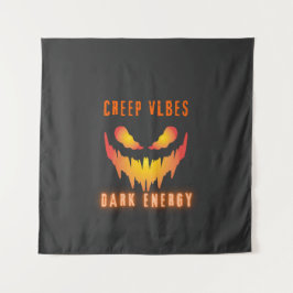 Creep Vibes Dark Energy _ Trendy Horror Streetwear Wandteppich