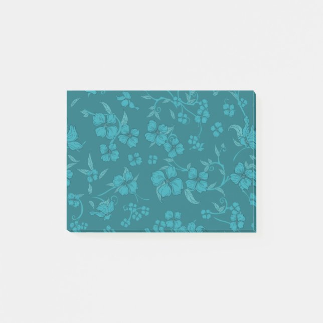 Creepe-Blume Muster 2 Post-it Klebezettel (Vorderseite)