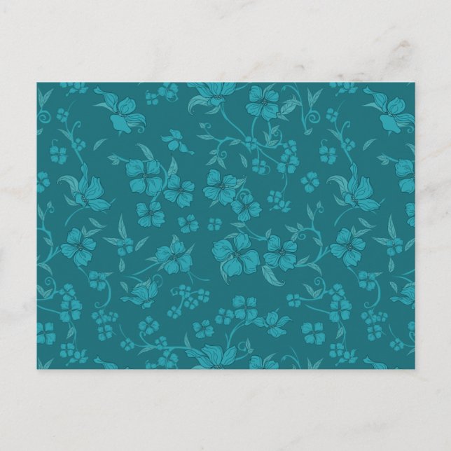 Creepe-Blume Muster 2 Postkarte (Vorderseite)