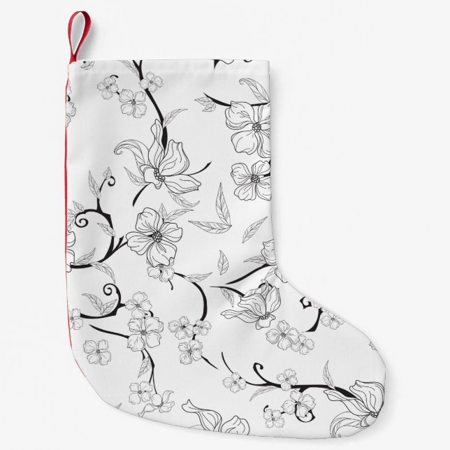 Creepe-Blume Muster 7 Kleiner Weihnachtsstrumpf (Vorderseite)