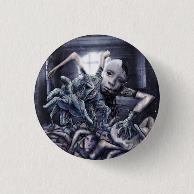 Creepe, die ich benutze, um menschlich zu sein button (Vorderseite)