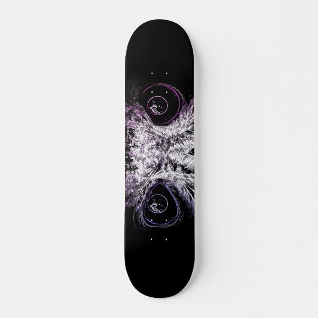 Creepe Eyes Skateboarddesign Skateboard (Vorne)