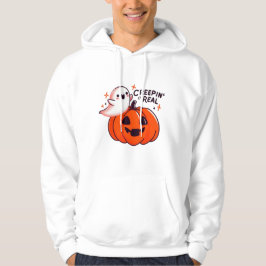 Creepin’ It Real - Friendly Ghost & Pumpkin Hoodie
