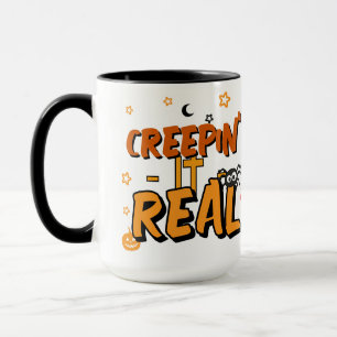 Creepin It Real Funny Stars Halloween-Tasse Tasse