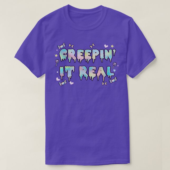 Creepin It Real Goth T-Shirt (Design vorne)