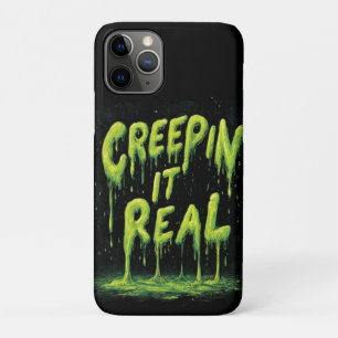 "Creepin it Real" humorvolle Slime Typografie Case-Mate iPhone Hülle