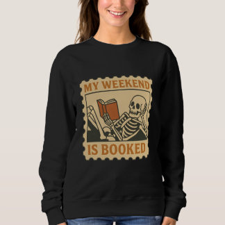 Creepin" It Real - Skelettbuch zu Halloween Sweatshirt