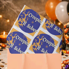 Creepin’ It Sober | Halloween Sober Party Seidenpapier