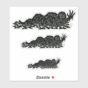 Creeping Slime Hulk Kunst, Horror Aufkleber
