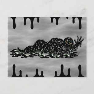 Creeping Slime Hulk Kunst, Horror Postkarte