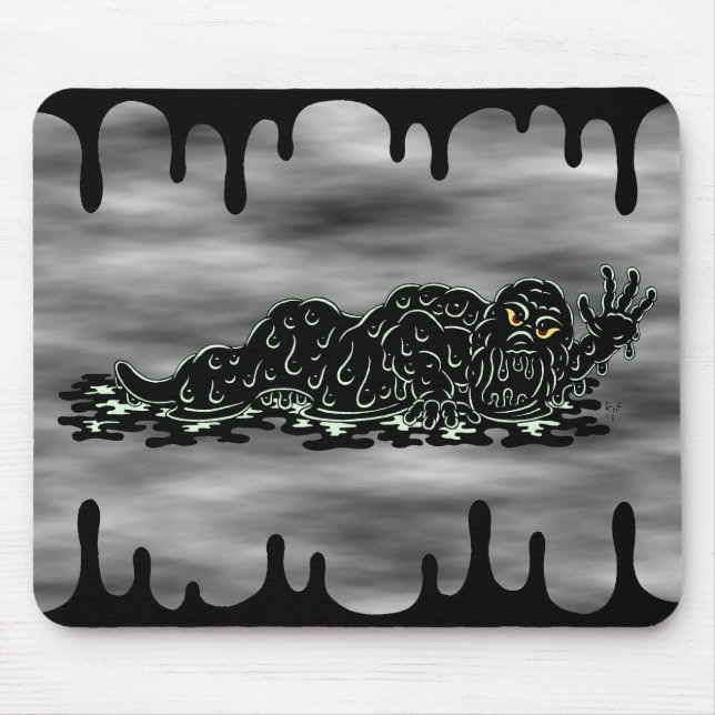 Creeping Slime Hulk Weird Horror Art Mousepad (Vorne)
