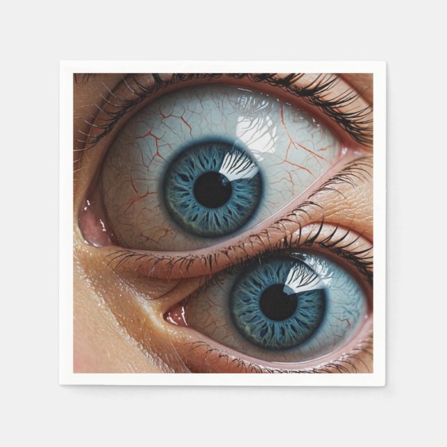 Creepische Augapfel Serviette (Vorderseite)