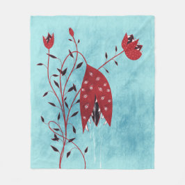 Creepische karnivorische Pflanze mit Horror Fleecedecke