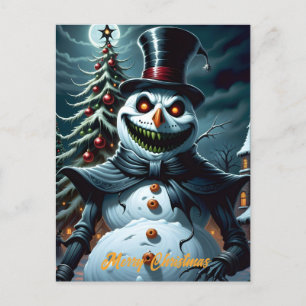 Creepischer Horror Snowman Weihnachten