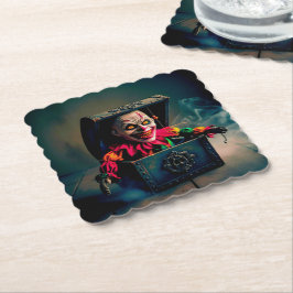 Creepischer Jack in der Schachtel Untersetzer