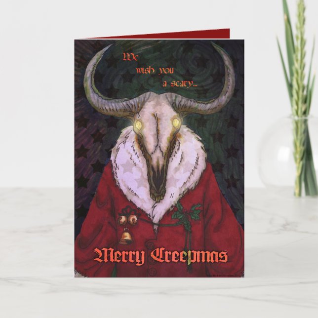 Creepmas Gruß-Karte Feiertagskarte (Vorderseite)