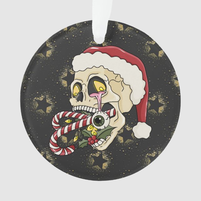 Creepmas Santa Skull Ornament (Vorderseite)
