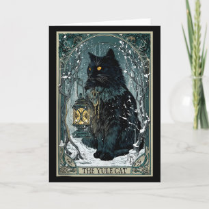 Creepmas Vintage Die Yule-Katze Tarotkarte Dunkle Karte