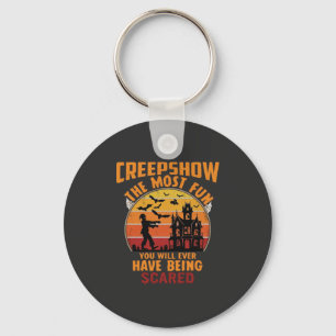 Creepshow Halloween Zombie Spukhaus Sonnenuntergan Schlüsselanhänger