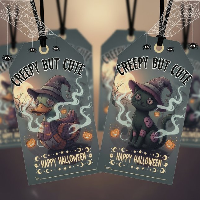 Creepy aber Niedlich Happy halloween Geschenkanhänger (Von Creator hochgeladen)