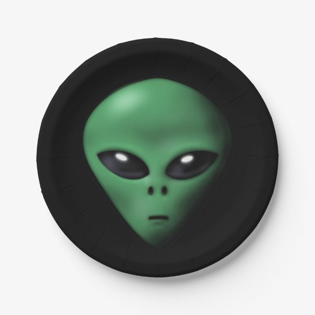 Creepy alien pappteller (Vorderseite)