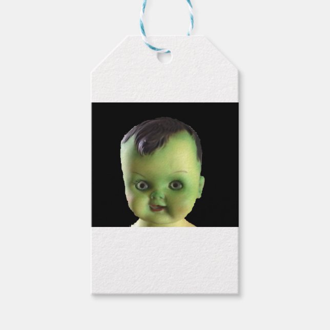 Creepy Baby-Geschenk-Tag Geschenkanhänger (Vorderseite)