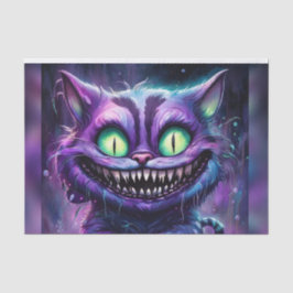 Creepy Beängstigend Halloween Cheshire Cat Decoupa Seidenpapier