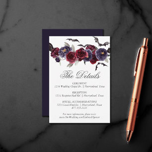 Creepy Beautiful Dunkle Flora und Fledermäuse De Begleitkarte