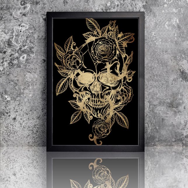 Creepy Beautiful | Goldener Grunge mit Rose Seidenpapier (Von Creator hochgeladen)