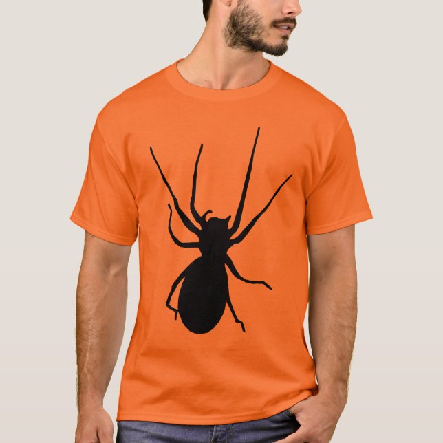 Creepy Black Spider Shirt (Vorderseite)