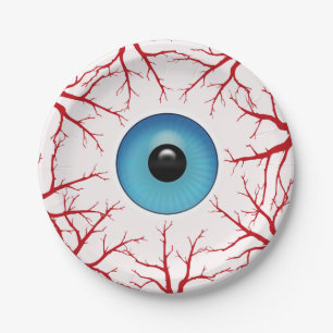 Creepy Bloodshot Eyeball Pappteller