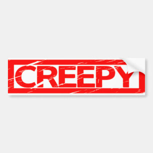 Creepy-Briefmarke Autoaufkleber