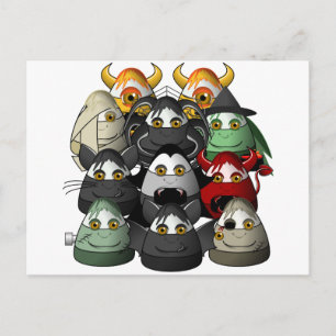 Creepy Candy Corn Creepies Postkarte