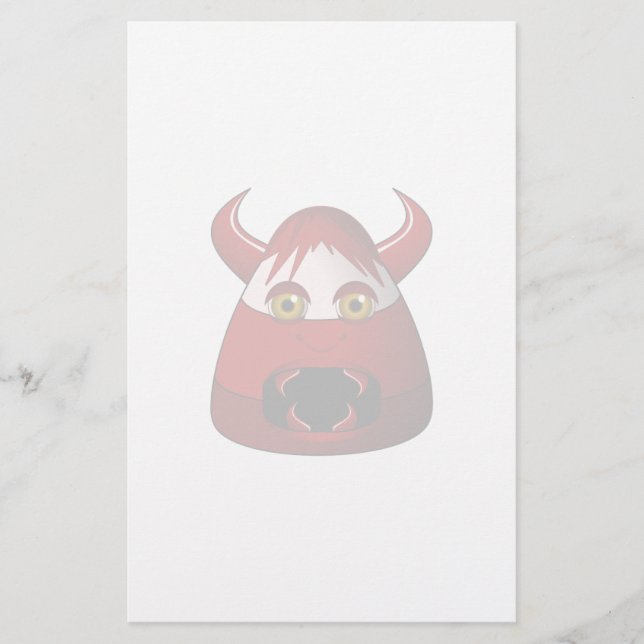 Creepy Candy Corn Devil Briefpapier (Vorderseite)