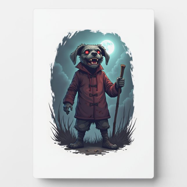 Creepy Cane Corso Fotoplatte (Vorderseite)