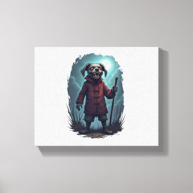 Creepy Cane Corso Leinwanddruck (Vorderseite)