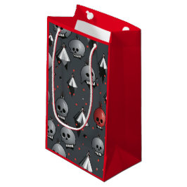 Creepy Christmas Skull Geschenktasche Kleine Geschenktüte