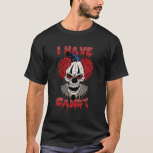 Creepy Clown Beängstigend Pierrot Jester Halloween T-Shirt