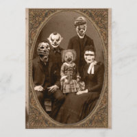 Creepy Clown Family Halloween-Party