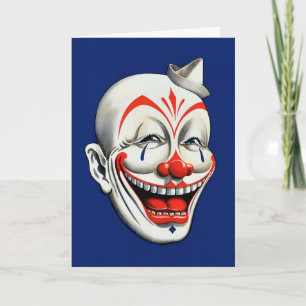 Creepy Clown Geburtstagskarte Feiertagskarte