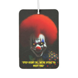 Creepy Clown Phobia Beängstigend Gag Custom Autolufterfrischer